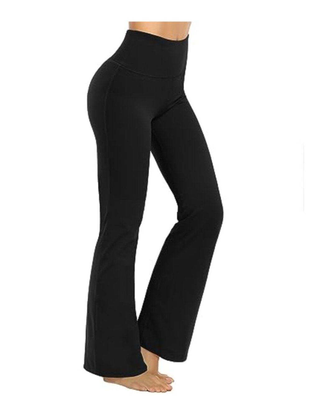 Bootcut Yoga Pants High Waisted Flare Leggings Tummy Control 75% Polyester 25%